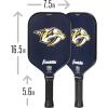 imageFranklin Sports NHL Team Pickleball Paddles  Official NHL Hockey Team Logo Pickleball Paddles  Signature Series 13MM Pickleball Paddle with MaxGrit  USA Pickleball USAPA ApprovedNashville Predators