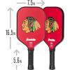 imageFranklin Sports NHL Team Pickleball Paddles  Official NHL Hockey Team Logo Pickleball Paddles  Signature Series 13MM Pickleball Paddle with MaxGrit  USA Pickleball USAPA ApprovedChicago Blackhawks