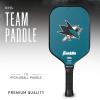 imageFranklin Sports NHL Team Pickleball Paddles  Official NHL Hockey Team Logo Pickleball Paddles  Signature Series 13MM Pickleball Paddle with MaxGrit  USA Pickleball USAPA ApprovedSan Jose Sharks
