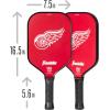 imageFranklin Sports NHL Team Pickleball Paddles  Official NHL Hockey Team Logo Pickleball Paddles  Signature Series 13MM Pickleball Paddle with MaxGrit  USA Pickleball USAPA ApprovedDetroit Red Wings