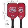 imageFranklin Sports NHL Team Pickleball Paddles  Official NHL Hockey Team Logo Pickleball Paddles  Signature Series 13MM Pickleball Paddle with MaxGrit  USA Pickleball USAPA ApprovedMontreal Canadiens