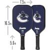 imageFranklin Sports NHL Team Pickleball Paddles  Official NHL Hockey Team Logo Pickleball Paddles  Signature Series 13MM Pickleball Paddle with MaxGrit  USA Pickleball USAPA ApprovedVancouver Canucks