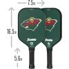 imageFranklin Sports NHL Team Pickleball Paddles  Official NHL Hockey Team Logo Pickleball Paddles  Signature Series 13MM Pickleball Paddle with MaxGrit  USA Pickleball USAPA ApprovedMinnesota Wild
