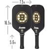 imageFranklin Sports NHL Team Pickleball Paddles  Official NHL Hockey Team Logo Pickleball Paddles  Signature Series 13MM Pickleball Paddle with MaxGrit  USA Pickleball USAPA ApprovedBoston Bruins