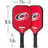 imageFranklin Sports NHL Team Pickleball Paddles  Official NHL Hockey Team Logo Pickleball Paddles  Signature Series 13MM Pickleball Paddle with MaxGrit  USA Pickleball USAPA ApprovedCarolina Hurricanes