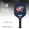 imageFranklin Sports NHL Team Pickleball Paddles  Official NHL Hockey Team Logo Pickleball Paddles  Signature Series 13MM Pickleball Paddle with MaxGrit  USA Pickleball USAPA ApprovedColumbus Blue Jackets