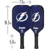 imageFranklin Sports NHL Team Pickleball Paddles  Official NHL Hockey Team Logo Pickleball Paddles  Signature Series 13MM Pickleball Paddle with MaxGrit  USA Pickleball USAPA ApprovedTampa Bay Lightning