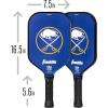 imageFranklin Sports NHL Team Pickleball Paddles  Official NHL Hockey Team Logo Pickleball Paddles  Signature Series 13MM Pickleball Paddle with MaxGrit  USA Pickleball USAPA ApprovedBuffalo Sabres