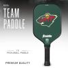 imageFranklin Sports NHL Team Pickleball Paddles  Official NHL Hockey Team Logo Pickleball Paddles  Signature Series 13MM Pickleball Paddle with MaxGrit  USA Pickleball USAPA ApprovedMinnesota Wild
