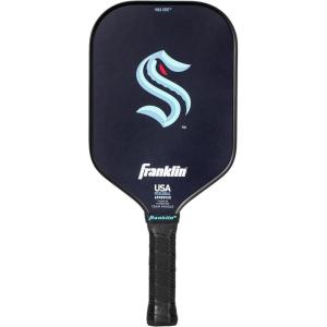 imageFranklin Sports NHL Team Pickleball Paddles  Official NHL Hockey Team Logo Pickleball Paddles  Signature Series 13MM Pickleball Paddle with MaxGrit  USA Pickleball USAPA ApprovedSeattle Kraken