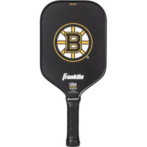 imageFranklin Sports NHL Team Pickleball Paddles  Official NHL Hockey Team Logo Pickleball Paddles  Signature Series 13MM Pickleball Paddle with MaxGrit  USA Pickleball USAPA ApprovedBoston Bruins