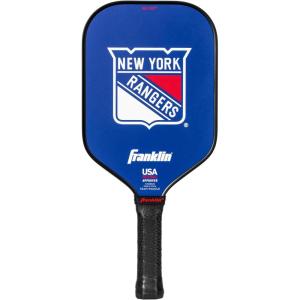 imageFranklin Sports NHL Team Pickleball Paddles  Official NHL Hockey Team Logo Pickleball Paddles  Signature Series 13MM Pickleball Paddle with MaxGrit  USA Pickleball USAPA ApprovedNew York Rangers