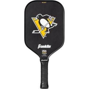 imageFranklin Sports NHL Team Pickleball Paddles  Official NHL Hockey Team Logo Pickleball Paddles  Signature Series 13MM Pickleball Paddle with MaxGrit  USA Pickleball USAPA ApprovedPittsburgh Penguins