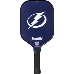imageFranklin Sports NHL Team Pickleball Paddles  Official NHL Hockey Team Logo Pickleball Paddles  Signature Series 13MM Pickleball Paddle with MaxGrit  USA Pickleball USAPA ApprovedTampa Bay Lightning