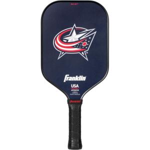 imageFranklin Sports NHL Team Pickleball Paddles  Official NHL Hockey Team Logo Pickleball Paddles  Signature Series 13MM Pickleball Paddle with MaxGrit  USA Pickleball USAPA ApprovedColumbus Blue Jackets