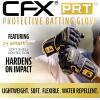 imageFranklin Sports MLB Batting Gloves  CFX Pro PRT Heavy Duty Protective Baseball  Softball Batting Gloves  Adult Padded Reinforced Leather Batting GlovesRed HiLite
