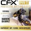 imageFranklin Sports MLB Batting Gloves  CFX Pro PRT Heavy Duty Protective Baseball  Softball Batting Gloves  Adult Padded Reinforced Leather Batting GlovesRed HiLite