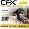 imageFranklin Sports MLB Batting Gloves  CFX Pro PRT Heavy Duty Protective Baseball  Softball Batting Gloves  Adult Padded Reinforced Leather Batting GlovesNavy HiLite