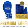 imageFranklin Sports MLB Batting Gloves  CFX Pro PRT Heavy Duty Protective Baseball  Softball Batting Gloves  Adult Padded Reinforced Leather Batting GlovesRoyal