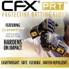imageFranklin Sports MLB Batting Gloves  CFX Pro PRT Heavy Duty Protective Baseball  Softball Batting Gloves  Adult Padded Reinforced Leather Batting GlovesBlackGold