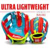 imageFranklin Sports Air Tech Adapt Series 85quot Teeball Glove Right Handed ThrowerRedBlueYellow