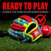 imageFranklin Sports Air Tech Adapt Series 85quot Teeball Glove Right Handed ThrowerRedBlueYellow