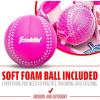imageFranklin Sports Air Tech Adapt Series 85quot Teeball Glove Right Handed ThrowerWhitePink