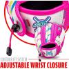 imageFranklin Sports Air Tech Adapt Series 85quot Teeball Glove Right Handed ThrowerWhitePink