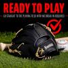 imageFranklin Sports Baseball Glove  ProFlex Adult Baseball  Softball Glove  Baseball  Fastpitch Softball Outfield Mitt  Left Handed Throw  Right Handed ThrowBlackCamel