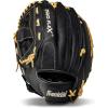 imageFranklin Sports Baseball Glove  ProFlex Adult Baseball  Softball Glove  Baseball  Fastpitch Softball Outfield Mitt  Left Handed Throw  Right Handed ThrowBlackCamel
