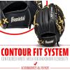 imageFranklin Sports Baseball Glove  ProFlex Adult Baseball  Softball Glove  Baseball  Fastpitch Softball Outfield Mitt  Left Handed Throw  Right Handed ThrowBlackCamel