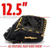 imageFranklin Sports Baseball Glove  ProFlex Adult Baseball  Softball Glove  Baseball  Fastpitch Softball Outfield Mitt  Left Handed Throw  Right Handed ThrowBlackCamel