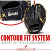imageFranklin Sports Baseball Glove  ProFlex Adult Baseball  Softball Glove  Baseball  Fastpitch Softball Outfield Mitt  Left Handed Throw  Right Handed ThrowBlackCamel