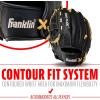 imageFranklin Sports Baseball Glove  ProFlex Adult Baseball  Softball Glove  Baseball  Fastpitch Softball Outfield Mitt  Left Handed Throw  Right Handed ThrowBlackCamel