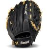 imageFranklin Sports Baseball Glove  ProFlex Adult Baseball  Softball Glove  Baseball  Fastpitch Softball Outfield Mitt  Left Handed Throw  Right Handed ThrowBlackCamel