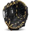 imageFranklin Sports Baseball Glove  ProFlex Adult Baseball  Softball Glove  Baseball  Fastpitch Softball Outfield Mitt  Left Handed Throw  Right Handed ThrowBlackCamel