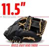 imageFranklin Sports Baseball Glove  ProFlex Adult Baseball  Softball Glove  Baseball  Fastpitch Softball Outfield Mitt  Left Handed Throw  Right Handed ThrowBlackCamel