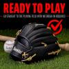 imageFranklin Sports Baseball Glove  ProFlex Adult Baseball  Softball Glove  Baseball  Fastpitch Softball Outfield Mitt  Left Handed Throw  Right Handed ThrowBlackCamel