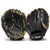 imageFranklin Sports Baseball Glove  ProFlex Adult Baseball  Softball Glove  Baseball  Fastpitch Softball Outfield Mitt  Left Handed Throw  Right Handed ThrowBlackCamel