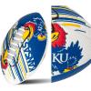 imageFranklin Sports NCAA Football  Youth Mini Football  85quot Football SPACELACE Easy Grip Texture Perfect for KidsKansas Jayhawks