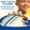 imageFranklin Sports NCAA Football  Youth Mini Football  85quot Football SPACELACE Easy Grip Texture Perfect for KidsKansas Jayhawks