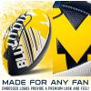 imageFranklin Sports NCAA Football  Youth Mini Football  85quot Football SPACELACE Easy Grip Texture Perfect for KidsMichigan Wolverines