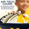 imageFranklin Sports NCAA Football  Youth Mini Football  85quot Football SPACELACE Easy Grip Texture Perfect for KidsMichigan Wolverines