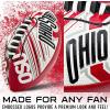 imageFranklin Sports NCAA Football  Youth Mini Football  85quot Football SPACELACE Easy Grip Texture Perfect for KidsOhio State Buckeyes