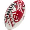 imageFranklin Sports NCAA Football  Youth Mini Football  85quot Football SPACELACE Easy Grip Texture Perfect for KidsOhio State Buckeyes