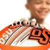 imageFranklin Sports NCAA Football  Youth Mini Football  85quot Football SPACELACE Easy Grip Texture Perfect for KidsOklahoma State Cowboys