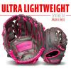 imageFranklin Sports Youth Teeball Gloves  Shok Sorb Kids Baseball  Teeball Mitt  Boys  Girls Fielders Gloves for Teeball Baseball  Softball  105quot Inch Glove  Multiple ColorsGraphitePink
