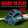 imageFranklin Sports Youth Teeball Gloves  Shok Sorb Kids Baseball  Teeball Mitt  Boys  Girls Fielders Gloves for Teeball Baseball  Softball  105quot Inch Glove  Multiple ColorsGraphiteBlue