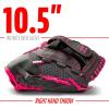 imageFranklin Sports Youth Teeball Gloves  Shok Sorb Kids Baseball  Teeball Mitt  Boys  Girls Fielders Gloves for Teeball Baseball  Softball  105quot Inch Glove  Multiple ColorsGraphitePink