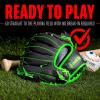 imageFranklin Sports Youth Teeball Gloves  Shok Sorb Kids Baseball  Teeball Mitt  Boys  Girls Fielders Gloves for Teeball Baseball  Softball  105quot Inch Glove  Multiple ColorsGraphiteLime